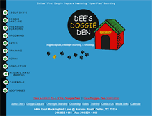 Tablet Screenshot of deesdoggieden.com